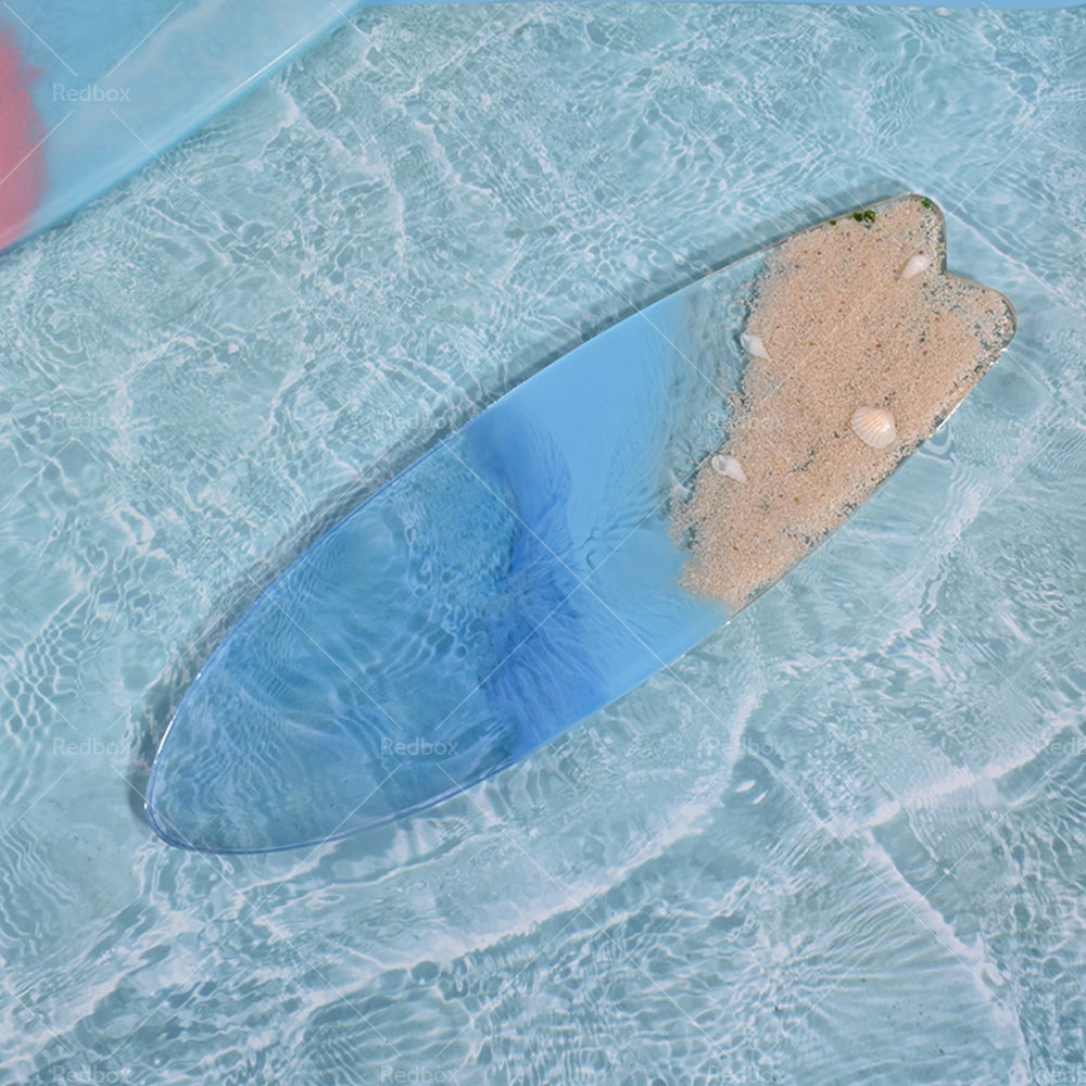 Surfboard Silicone Epoxy Resin Tray Mold Suitable For DIY Surf Board / Ocean Wave Serving Board
