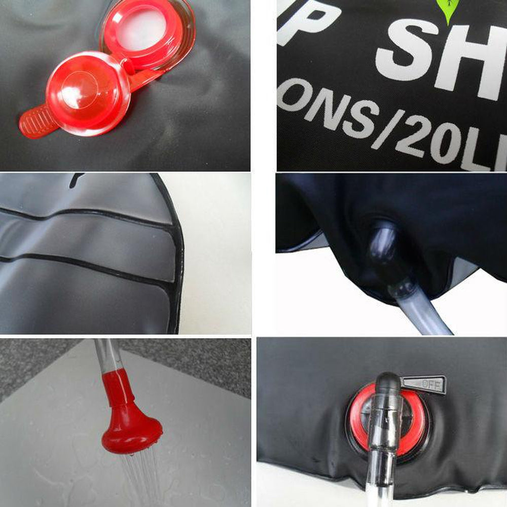Solar Heated Camping Surf Rinse Shower Kit